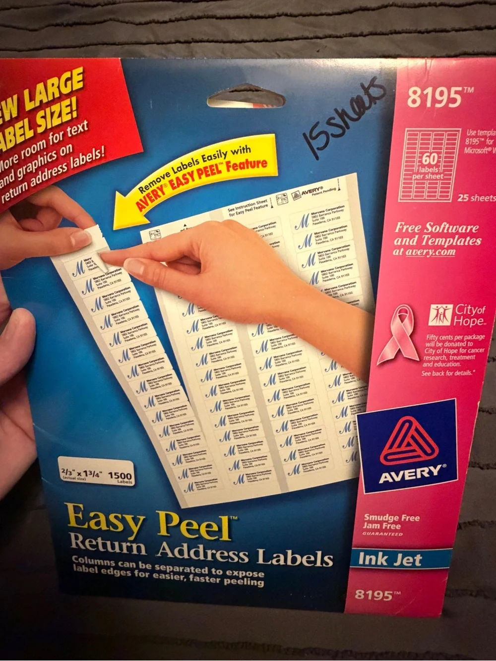 Avery Label Bundle – Mixed Styles & Sizes (Partial Packs)